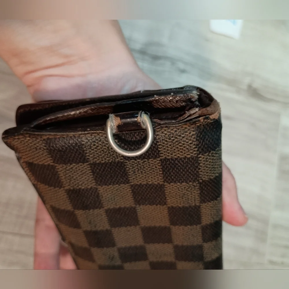 LOUIS VUITTON Damier Ebene Accordion Bifold Long Wallet